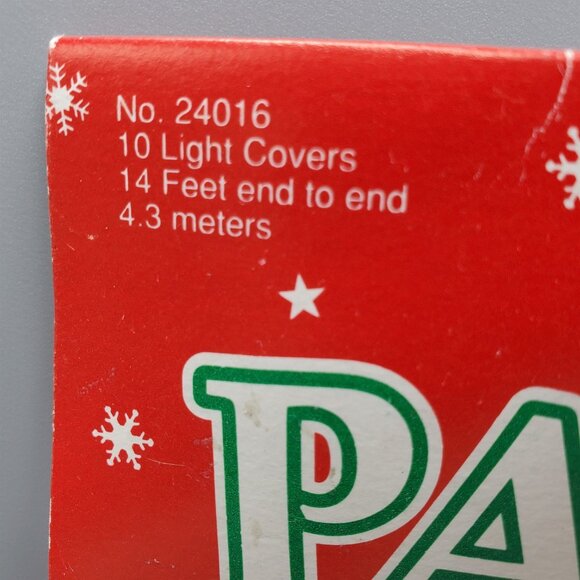 Vintage Christmas Tree Santa String Lights with Covers 14 Feet Indoor Amscan - Picture 3 of 4